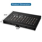 36 6 x24  Aluminum Display Case W  Keys Lockable Showcase For Trade Card Jewerly