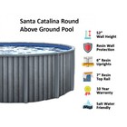 Above Ground Catalina 52  Wall Swimming Pool W  Liner   Skimmer -  choose Size 