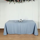 Dusty Blue Polyester 90x132  Rectangle Tablecloths Wedding Party Supplies Linens
