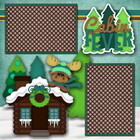 Cabin Fever Premade Scrapbook Pages Paper Printed Layout Dbds
