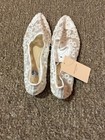 Olivia   Kate Women s Floral Ballet Flats Slip-on Round Toe Cotton Upper 6 5