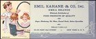 1940s Emil Kahane   Co Inc Emka Brands Sugar Shortening New York Ink Blotter