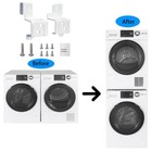 24  Stack Bracket Kit For Ge Gfa24kitl 24 Inch Width Frontload Stacking Kit