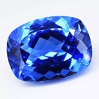 Glossy Blue Sapphire 98-100 Ct Natural Cushion Cut Cambodian Certified Gemstone