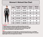 Premium Womens 3mm Neoprene Wetsuit  Full Body Diving Suit Front Zip Wetsuit New