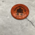 Jeton  S t d m  10 Macao Burnt Orange Casino Chip