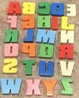Vintage Tyco Sesame Street 26 - 3    Letter Blocks A To Z Alphabet Complete Set