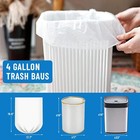 Small Trash Bags 4 Gallon  100 Count Small Garbage Bags Bathroom Trash Bags Whit