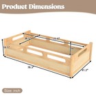Twin Size Floor Platform Bed Frame 16 5  Guardrails Enclosure Floor Bed For Kids