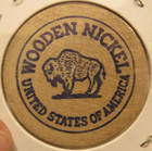Vintage Old Fashioned Fair Time Hastings  Ne Wooden Nickel  1 Token Nebraska