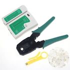 Cable Tester  crimp Crimper  100 Rj45 Cat5 Cat5e Connector Plug Network Tool New