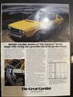 Framed Vintage Renault Gordini Ad