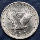 1923 Standing Liberty Quarter 25c Bu Unc High Grade Half Full Head  100791