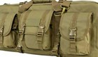 Vism Short Double Rifle Case Dlx 28  Tactical Small Rifle Bag Carbine Bag Tan