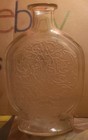 Vintage Schenley Whiskey Embossed Glass Liquor Bottle Decanter No Stopper