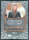 2025 Game Of Thrones The Great Houses Quotable Relics  qc15 Catelyn Stark