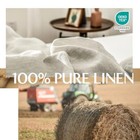  100  Duvet Cover Set  3 Pieces Belgian Flax Breathable Bedding  1 Full Linen
