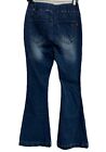 Vipones Super Flare High Rise Jeans Size 6 Blue Stretch Medium Wash Pullon Denim