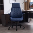 Diamond Quilted Pu Leather Office Chair With Premium Durable Construction