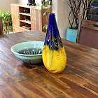 14  Handblown Abstract Teardrop Art Glass Vase For Decor Center Piece