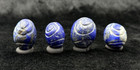 Ancient Sassanian Old Beautiful Lapis Lazuli Stone Seal Intaglio Stamp 4 Beads