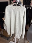 New Lululemon Perfectly Oversized Jacquard Crew Bone wht Size 6