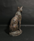 Rare Ancient Egyptian Antiquities Statue Egyptian Goddess Bastet Cat Figure Bc