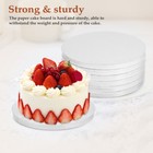  6 Pcs Cardboard Bottom Bracket Cake Decorating Boards Baby Base Rounds