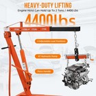 2ton Hydraulic Engine Hoist Crane Cherry Picker W lever 4400lb Lift Jack Orange