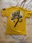 Wwe Authentic Y2k Cm Punk Gts Best The World T-shirt Small Wwf Yellow 2013