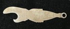 1920s Chero Cola Metal Advertising Bottle Opener 5 Cent Hand Holding Bottle