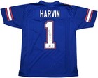 Florida Gators Percy Harvin Autographed Signed Blue Jersey   11  Beckett