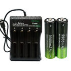 3 7v 9900mah Rechargeable Button Top Li-ion Batteries  4slot Usb Charger Lot Usa