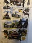 Vintage Linen Kitchen Tea Towel Vermont The Green Mountain State            