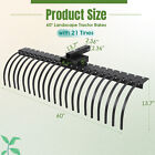 60  Landscape Rock Rake 3 Point Attach Rake Tow-behind For Category 1 Tractors