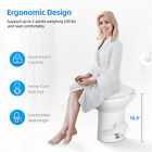 Portable Rv Gravity Flush Toilet High Profile W  Hand Sprayer For Camping Travel