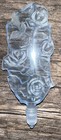 Antique Czech  Blue Cut Glass Perfume Bottle Topper  5      no Bottle  