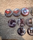 Marvel Falcon And Winter Solider Tv Promo Button Pin Lot