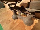 Cast Iron Merchant s Balance Scale  to Weigh 7 Lb  - Pan- 4 Weights