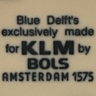 Klm Airlines By Blue Delft 2007 Miniature House Bottle 78 Canal House 4  Tall