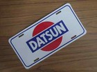 Vintage Datsun License Plate Embossed Metal New Old Stock 210 240 510 620  2706