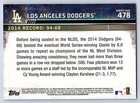 2015 Topps Series 2 Base   478 Los Angeles Dodgers - Team Card