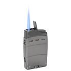Xikar Ultra Mag Single Jet Cigar Lighter  Magnetic Metal Body  Gunmetal