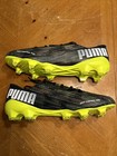 Men   s Puma Soccer Cleats Ultra 2 2 Fg   Ag Black White Yellow Alert Size 11 5 