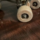 Vintage Hyde Chicago Roller Skates White Women   s Size 6 - Wooden Wheels