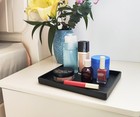Vcreatc Small Black Serving Tray 9 5 X 7 Inch For Serving Accessory Spa Coffee