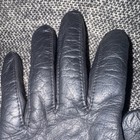 Men s Black Solid Leather Lined Wrist-length Driving Gloves  Size M - Classic