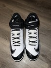 Nike Alpha Huarache Elite 4 Mid White Black Baseball Cleats Fd2744-107 Men   s 12