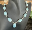 Larimar Necklace And Earring Set