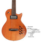 Fojill Hybrid Electric Acoustic Guitar Steel String Built In Effect Silent